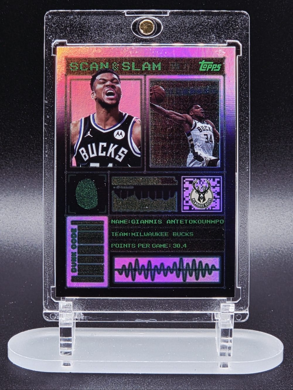 Giannis Antetokounmpo 2025 Topps Scan & Slam – SS‑3 – Milwaukee Bucks